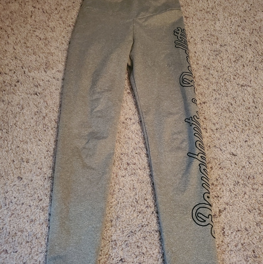 Doughnut and Deadlift Green Athletic Leggings